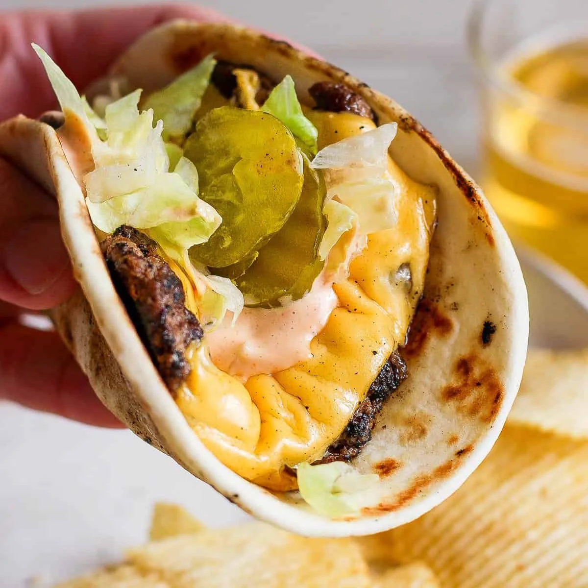 Smash Burger Taco Recipe + Burger Sauce
