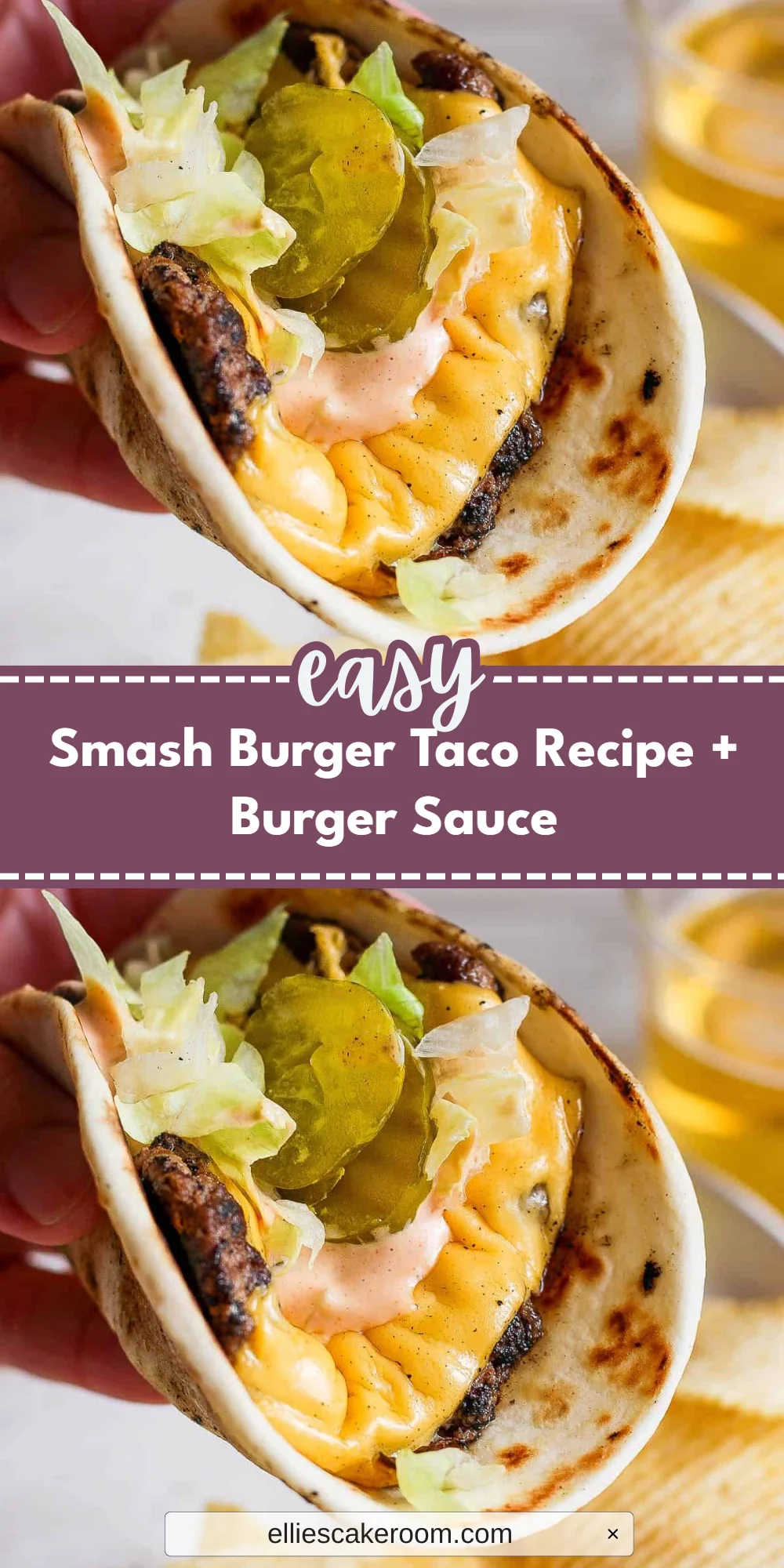 Smash Burger Taco Recipe + Burger Sauce