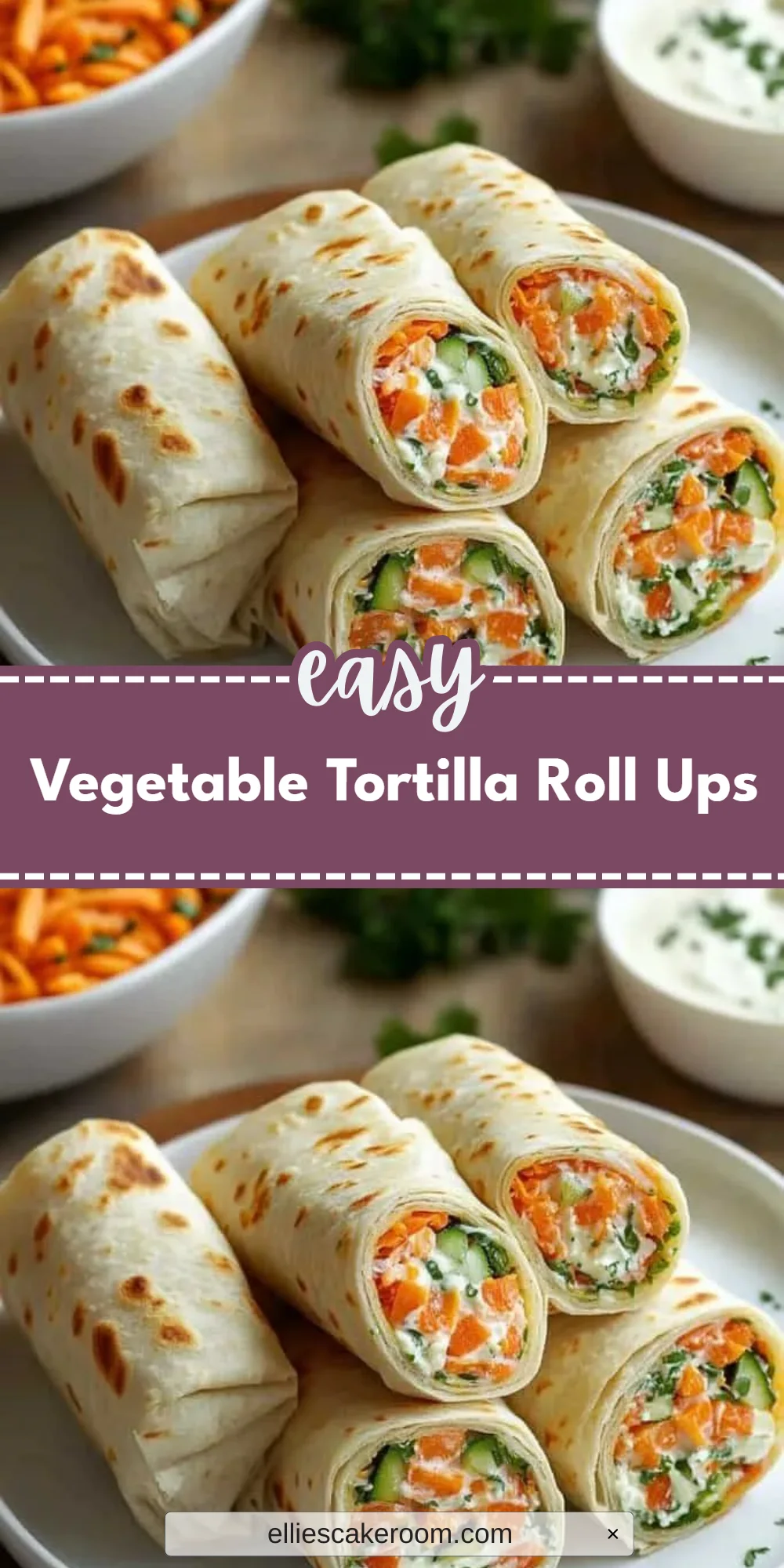 Vegetable Tortilla Roll Ups