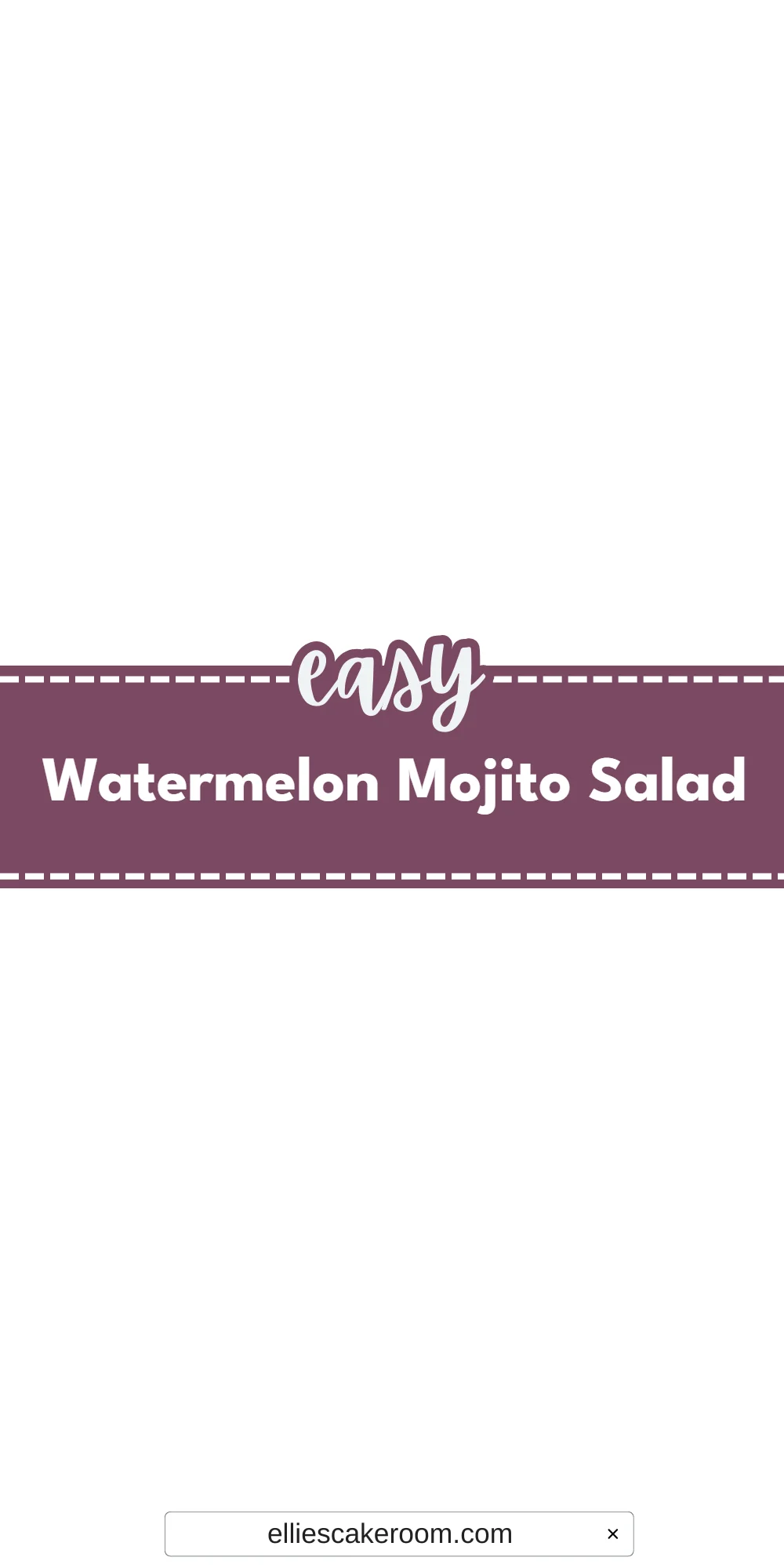 Watermelon Mojito Salad