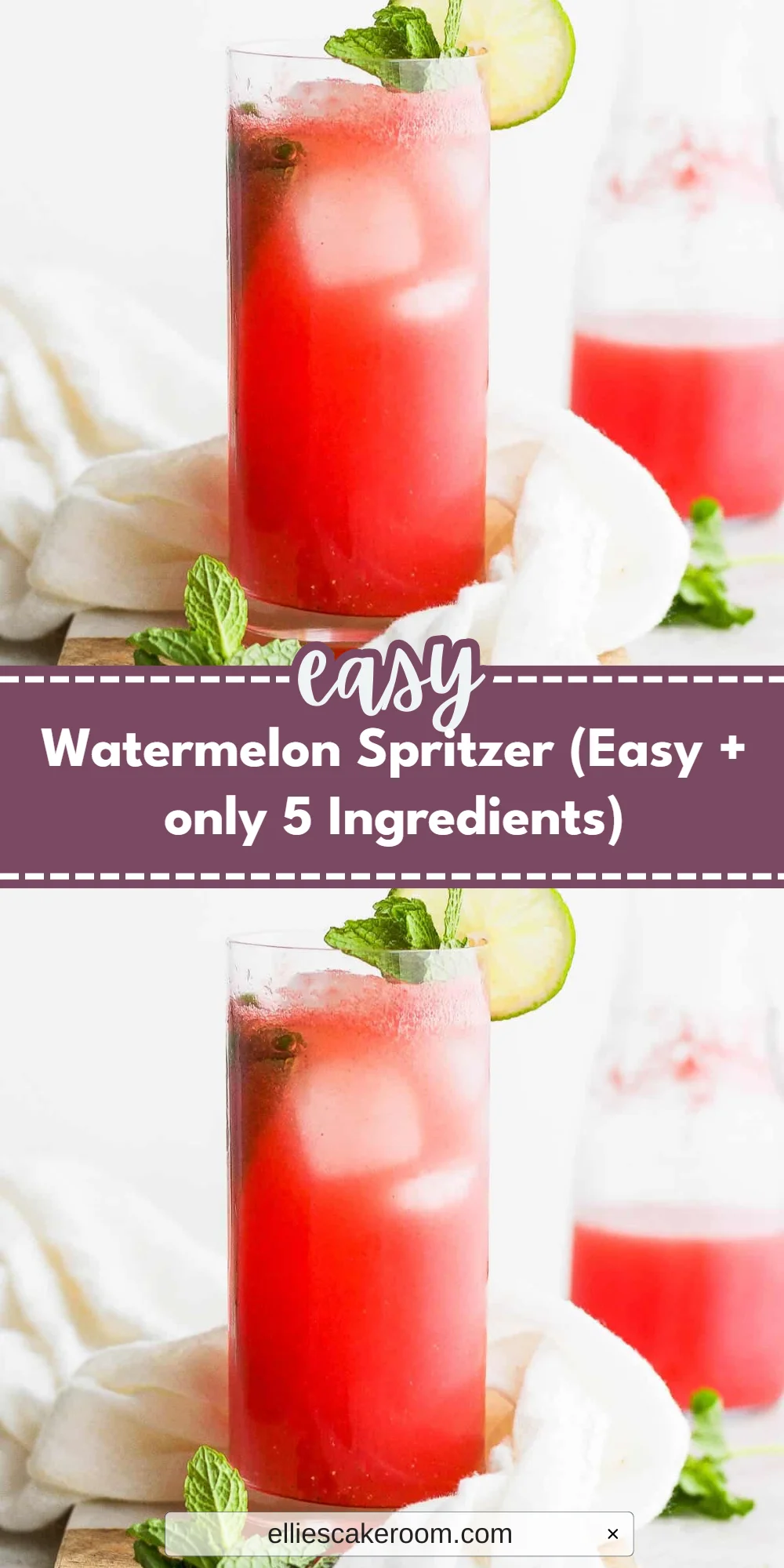 Watermelon Spritzer (Easy + only 5 Ingredients)