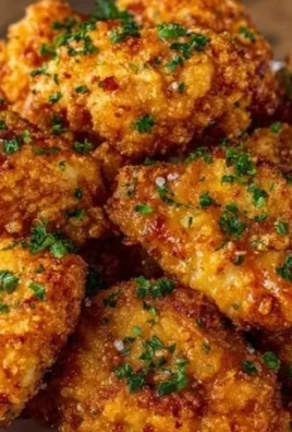 Delicious air fryer chicken bites served with dipping sauce