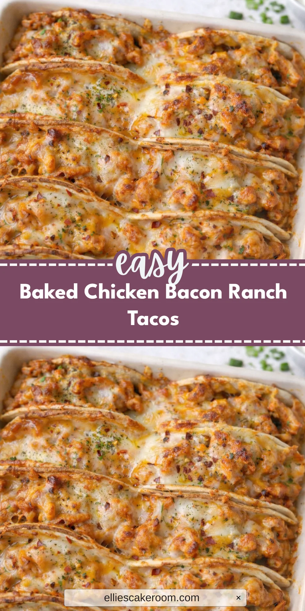 Baked Chicken Bacon Ranch Tacos