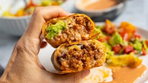 Delicious beef burritos prepared with meal prep steps for easy cooking