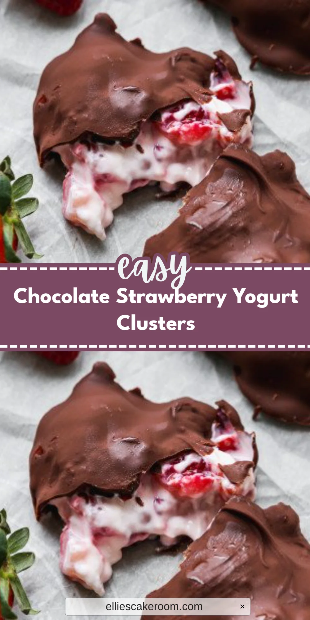 Chocolate Strawberry Yogurt Clusters