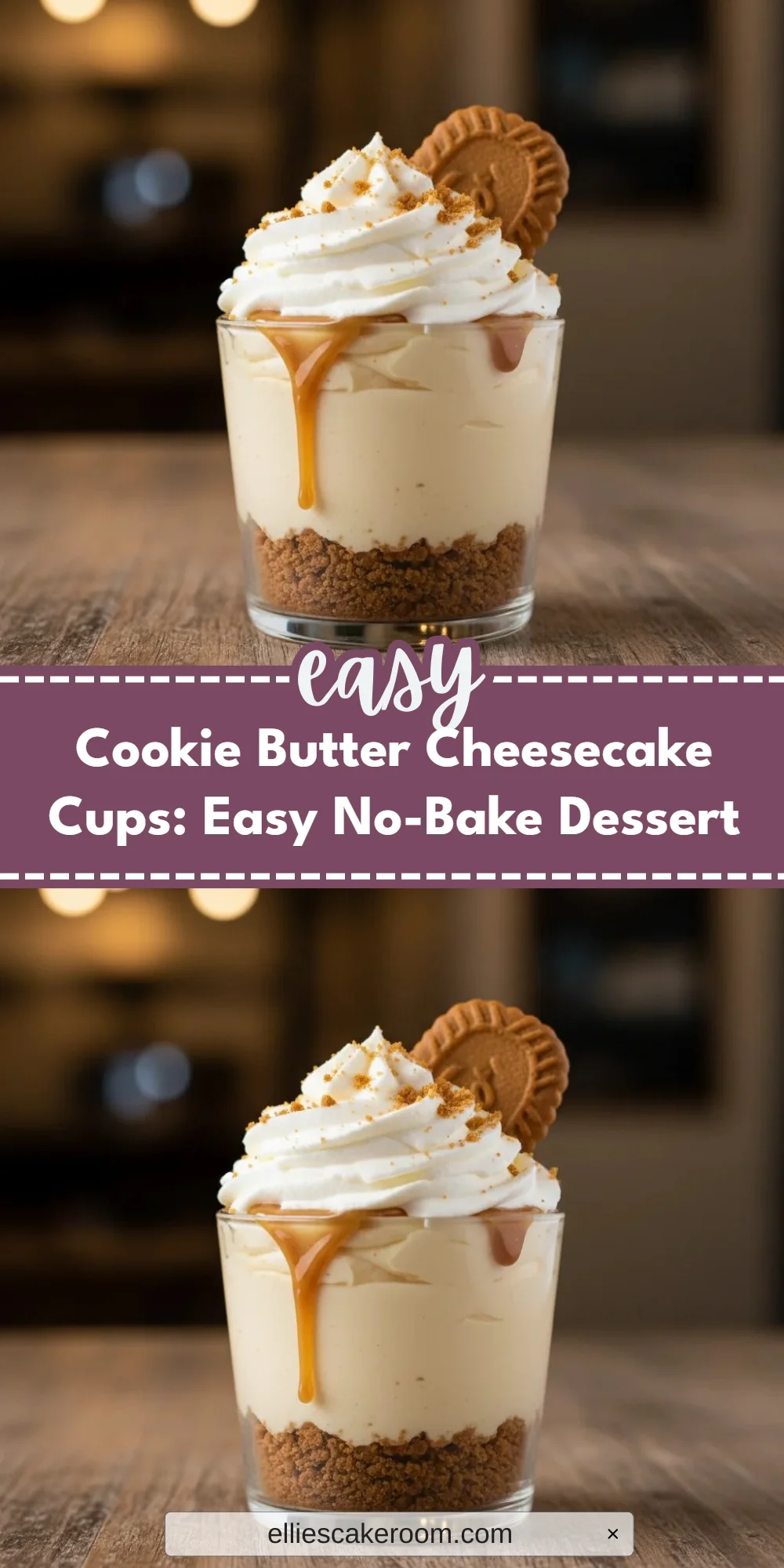 Cookie Butter Cheesecake Cups: Easy No-Bake Dessert