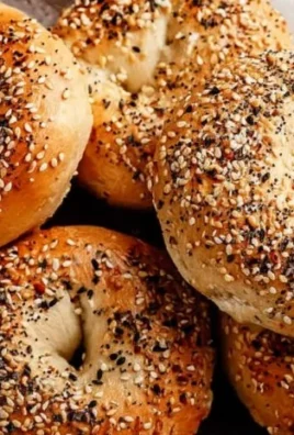 Homemade cottage cheese bagels fresh out of the oven