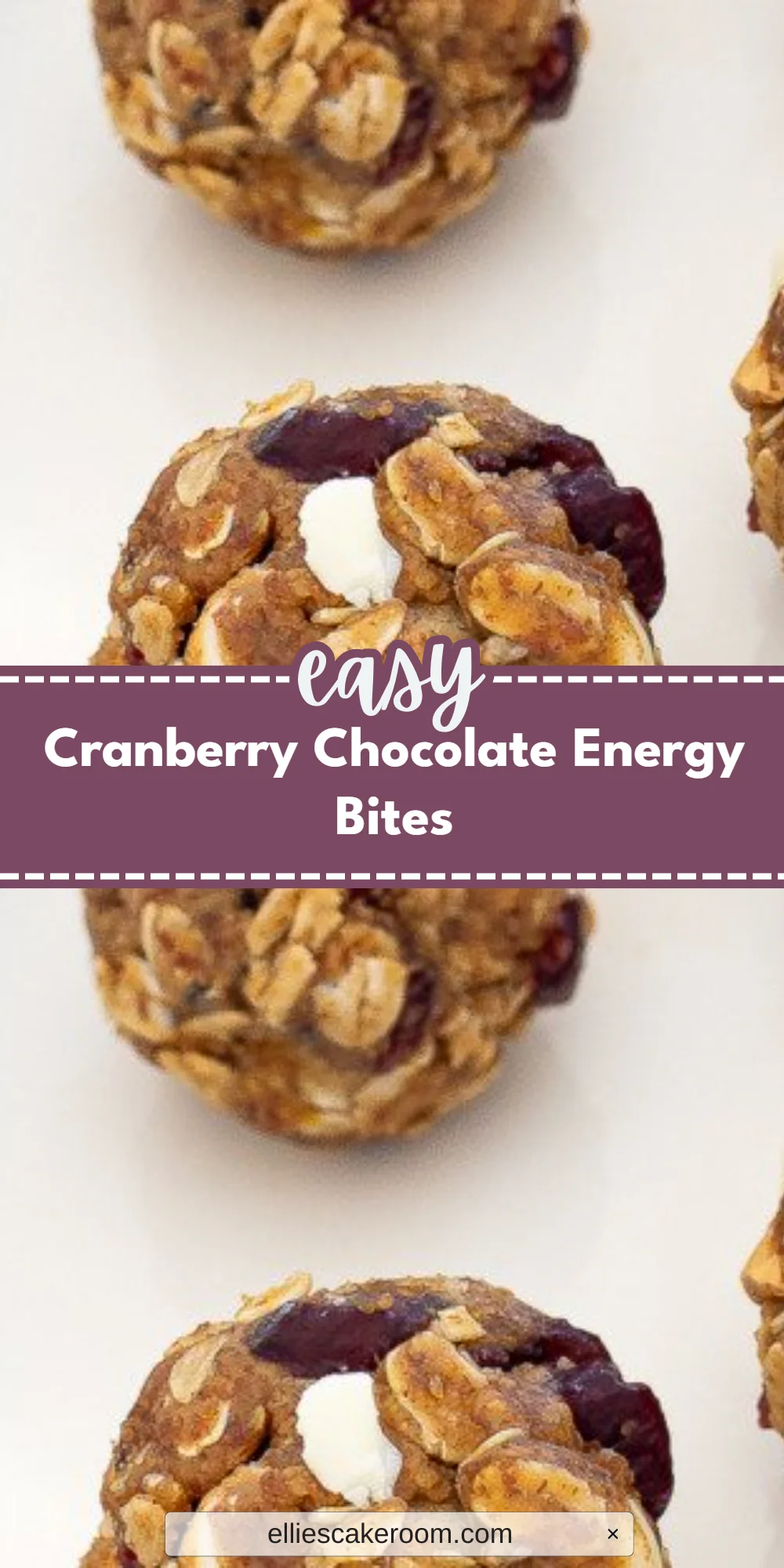 Cranberry Chocolate Energy Bites