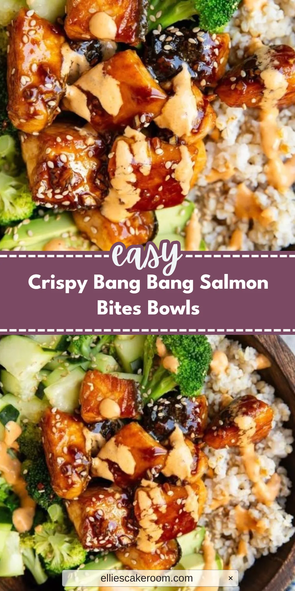 Crispy Bang Bang Salmon Bites Bowls