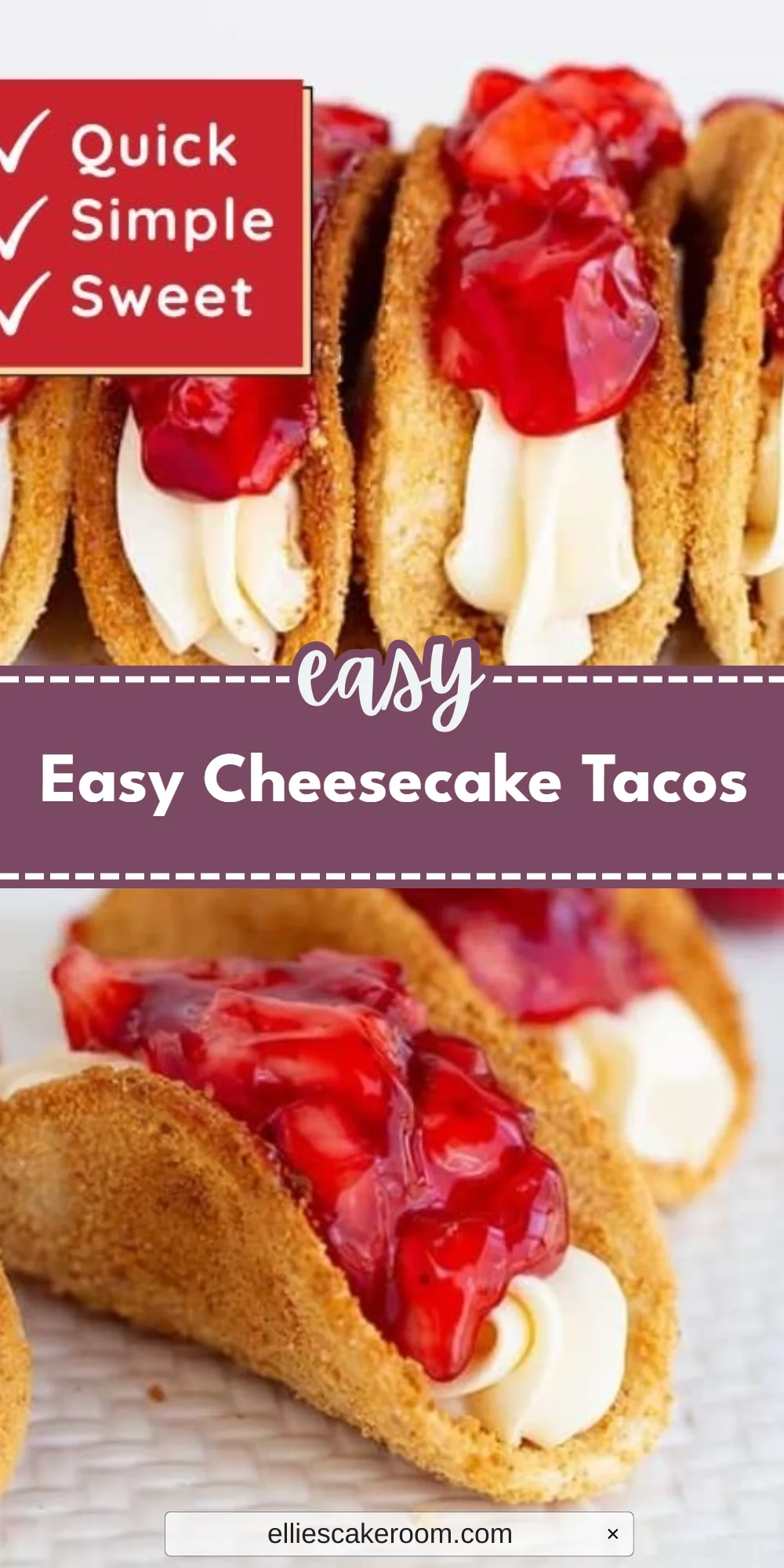 Easy Cheesecake Tacos
