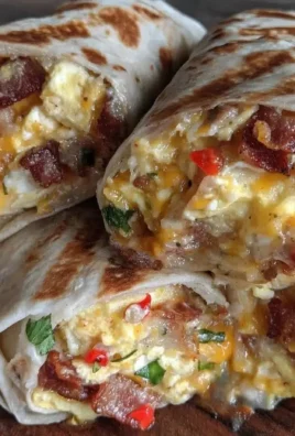 Easy make-ahead freezer breakfast burritos recipe with eggs and veggies