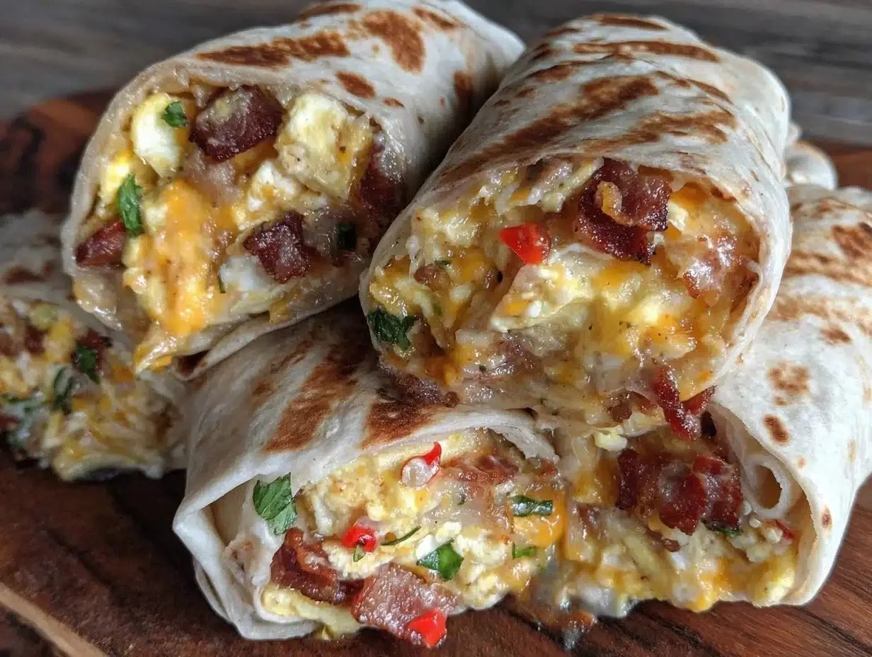 Easy Make-Ahead Freezer Breakfast Burritos