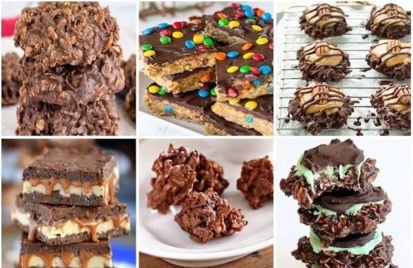 Delicious easy no bake cookies on a cooling rack