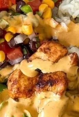 Delicious Southwest Chicken Burrito Bowls with fresh ingredients