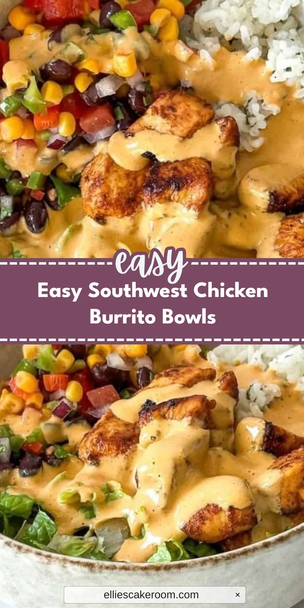 Easy Southwest Chicken Burrito Bowls