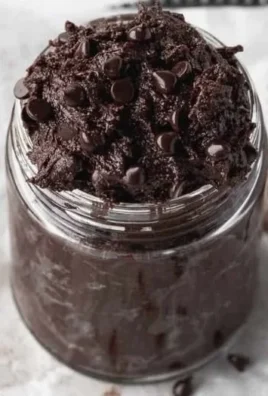 Delicious edible brownie batter ready to enjoy straight from the bowl