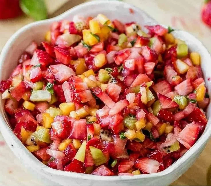 Fresh Fruit Salsa with Cinnamon Sugar Chips