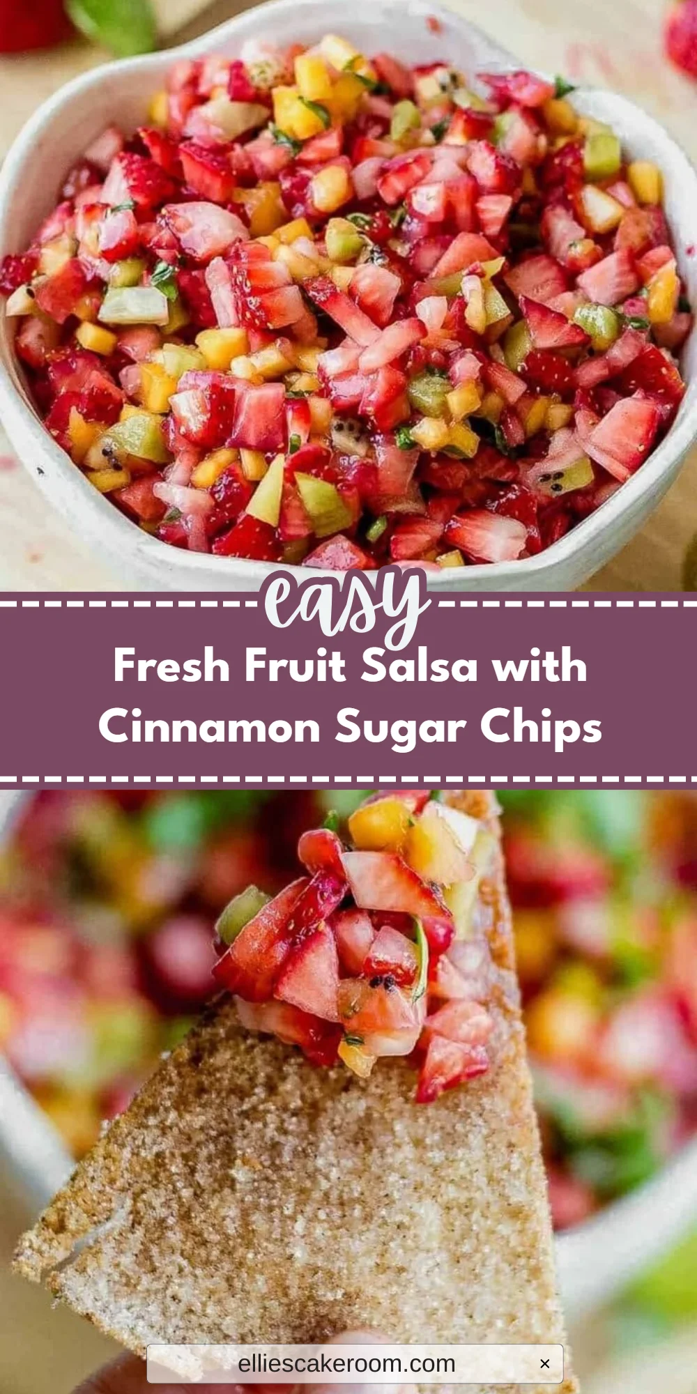 Fresh Fruit Salsa with Cinnamon Sugar Chips