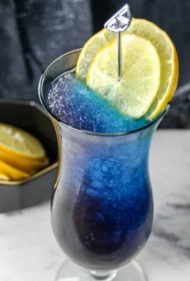 Colorful Galaxy Mocktail with sparkling layers of fruity flavors