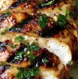 Grilled chicken marinated for juicy and caramelized flavor perfection