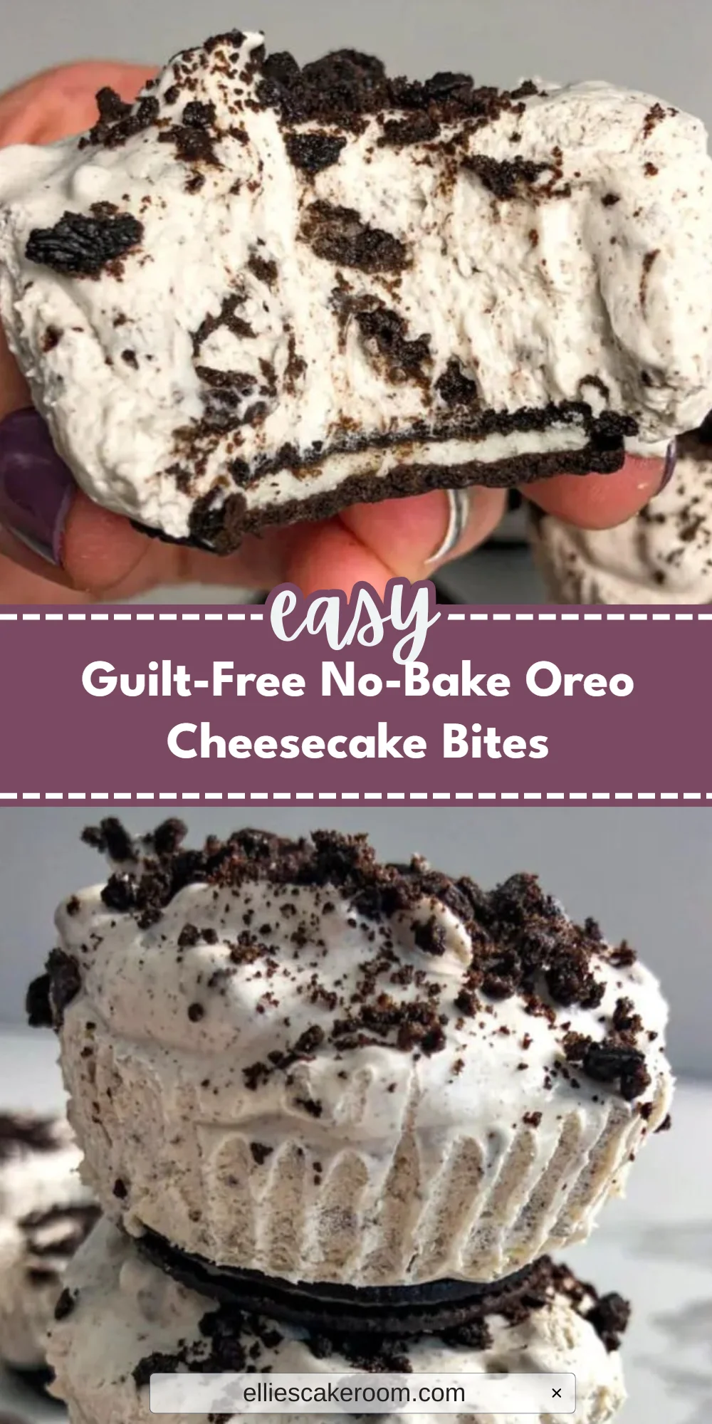 Guilt-Free No-Bake Oreo Cheesecake Bites