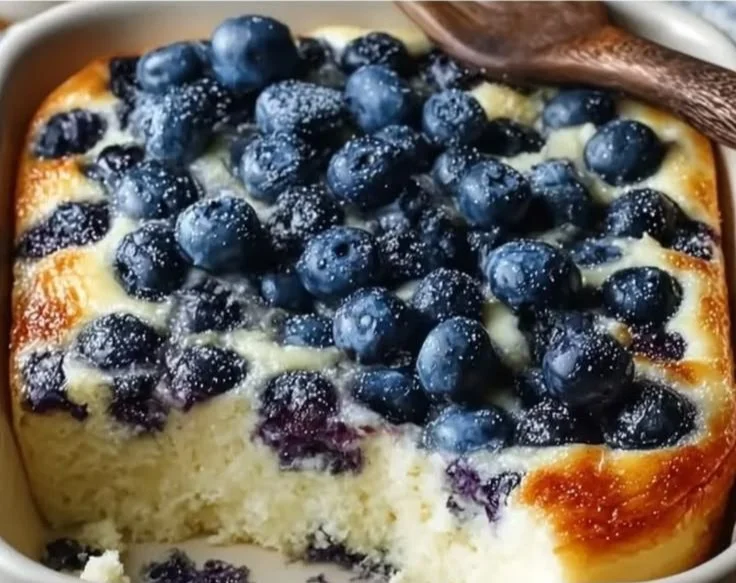High Protein Blueberry Cottage Cheese Breakfast Bake
