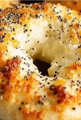 High protein cottage cheese bagels topped with seeds and herbs.