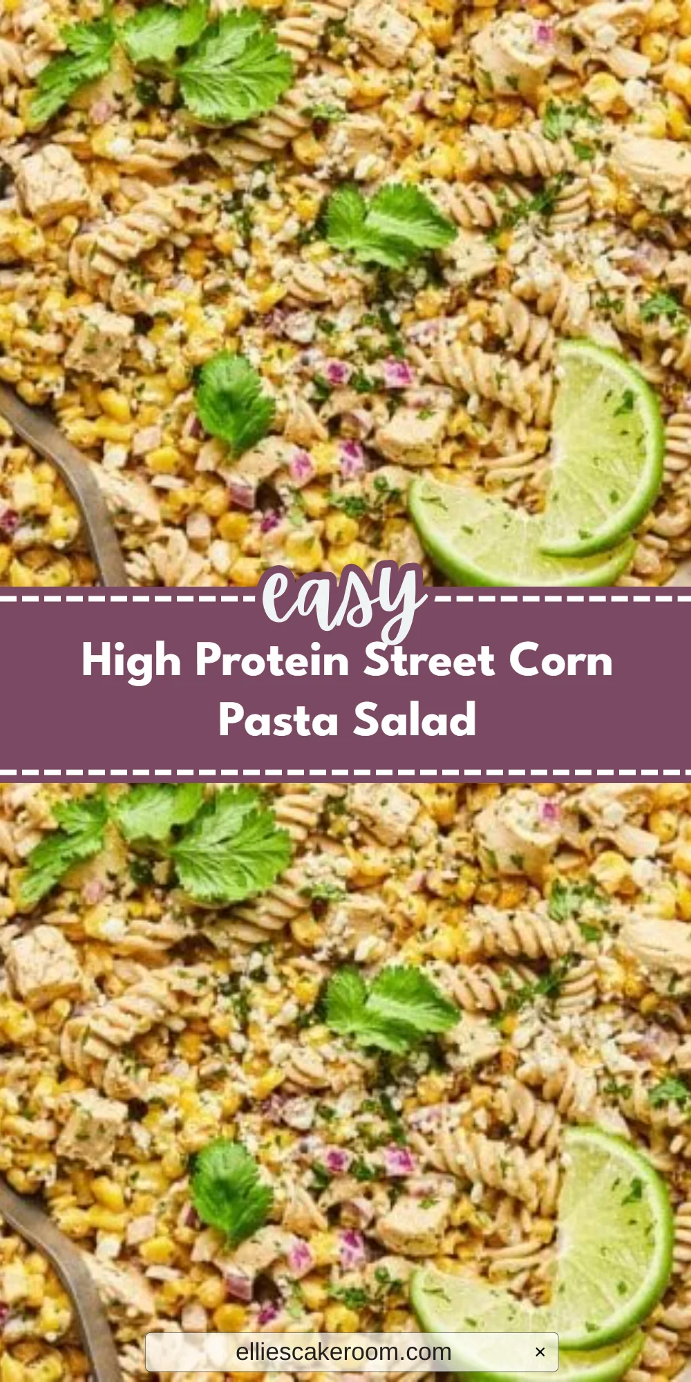 High Protein Street Corn Pasta Salad