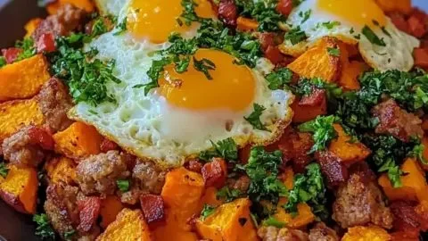 High-Protein Sweet Potato Breakfast Hash for an Energized Morning
