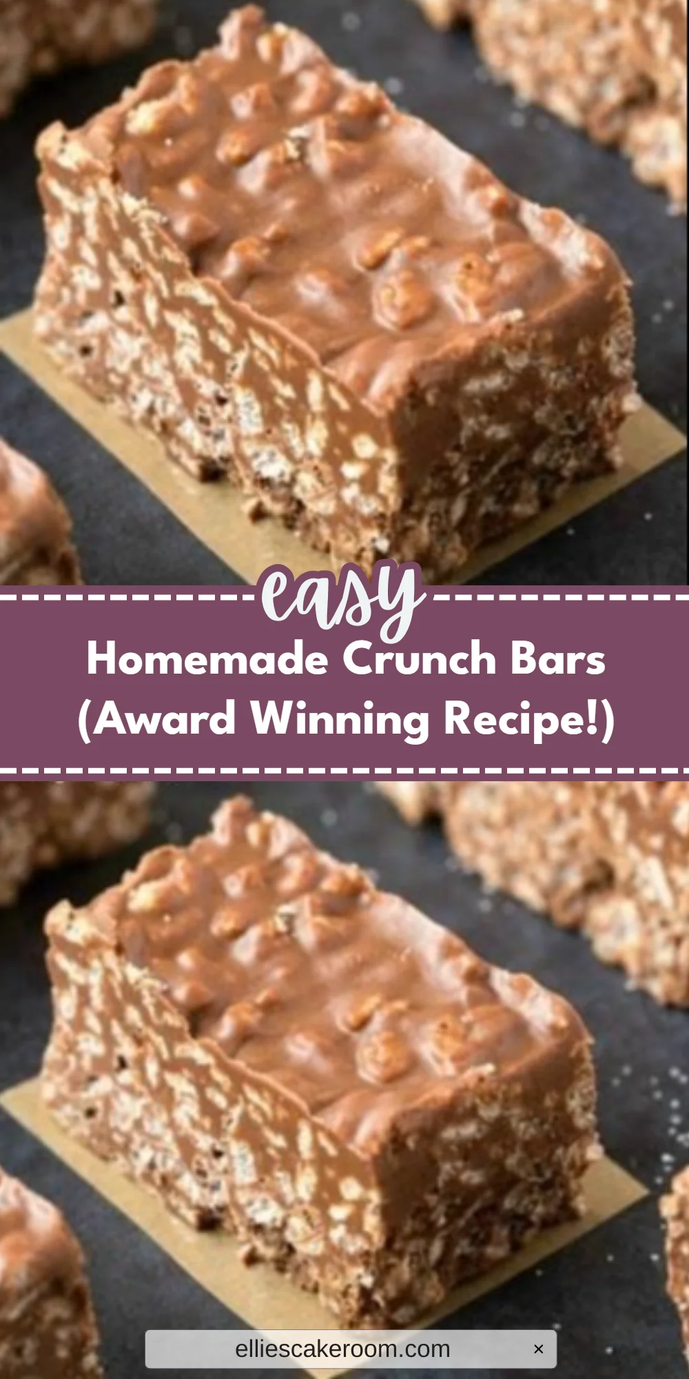 Homemade Crunch Bars (Award Winning Recipe!)
