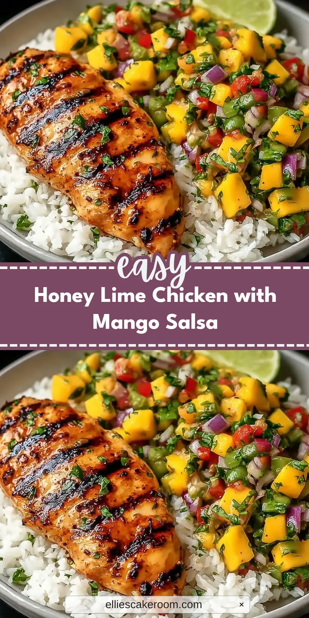 Honey Lime Chicken with Mango Salsa