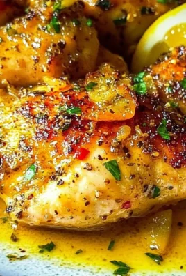 Delicious crockpot lemon garlic chicken served with herbs and lemon slices