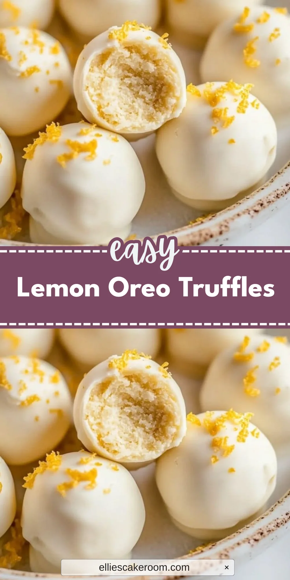 Lemon Oreo Truffles