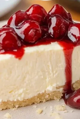 Delicious no bake cheesecake topped with Cool Whip, ready to serve.