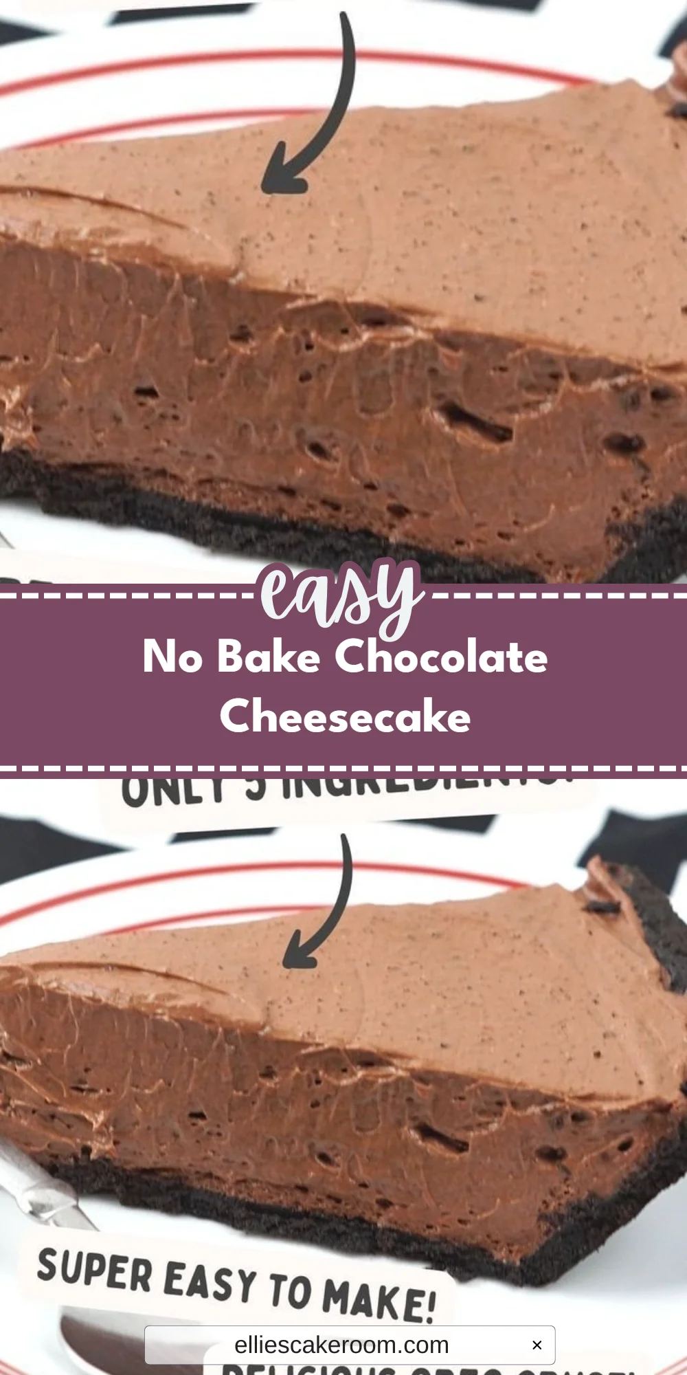 No Bake Chocolate Cheesecake