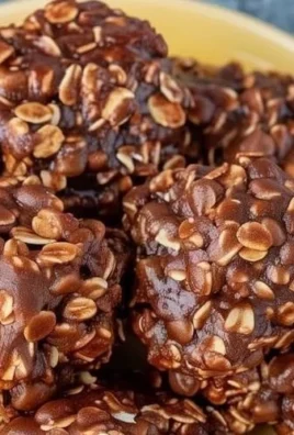 Plate of no-bake chocolate cookies with a rich chocolaty texture