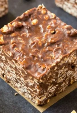 Delicious no bake chocolate oatmeal bars made with healthy ingredients