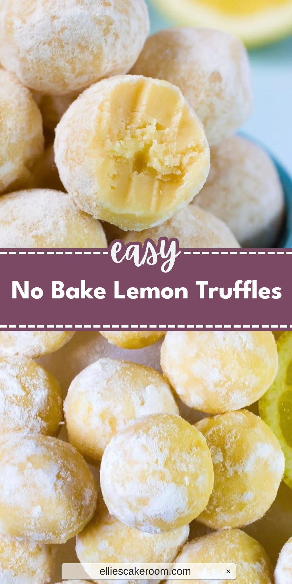 No Bake Lemon Truffles
