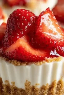 No-bake mini cheesecake cups with berry toppings served in clear cups