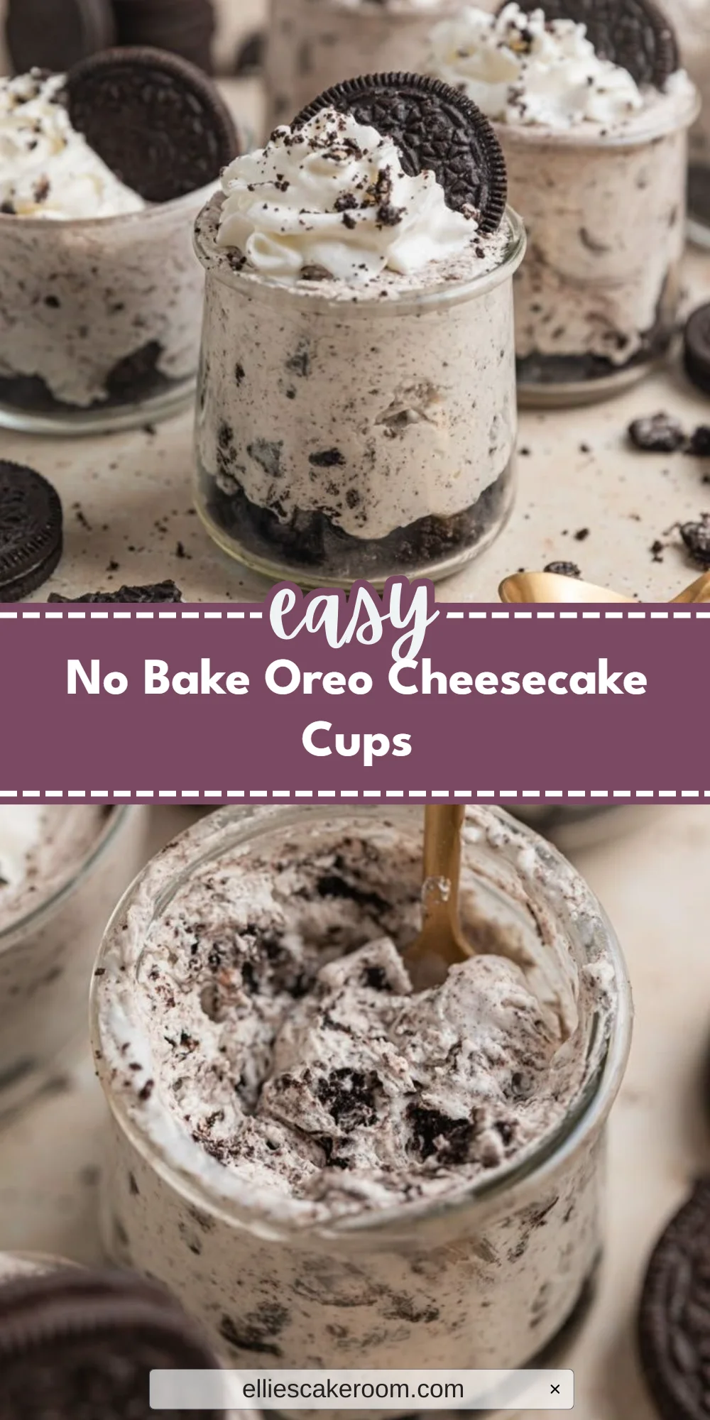 No Bake Oreo Cheesecake Cups