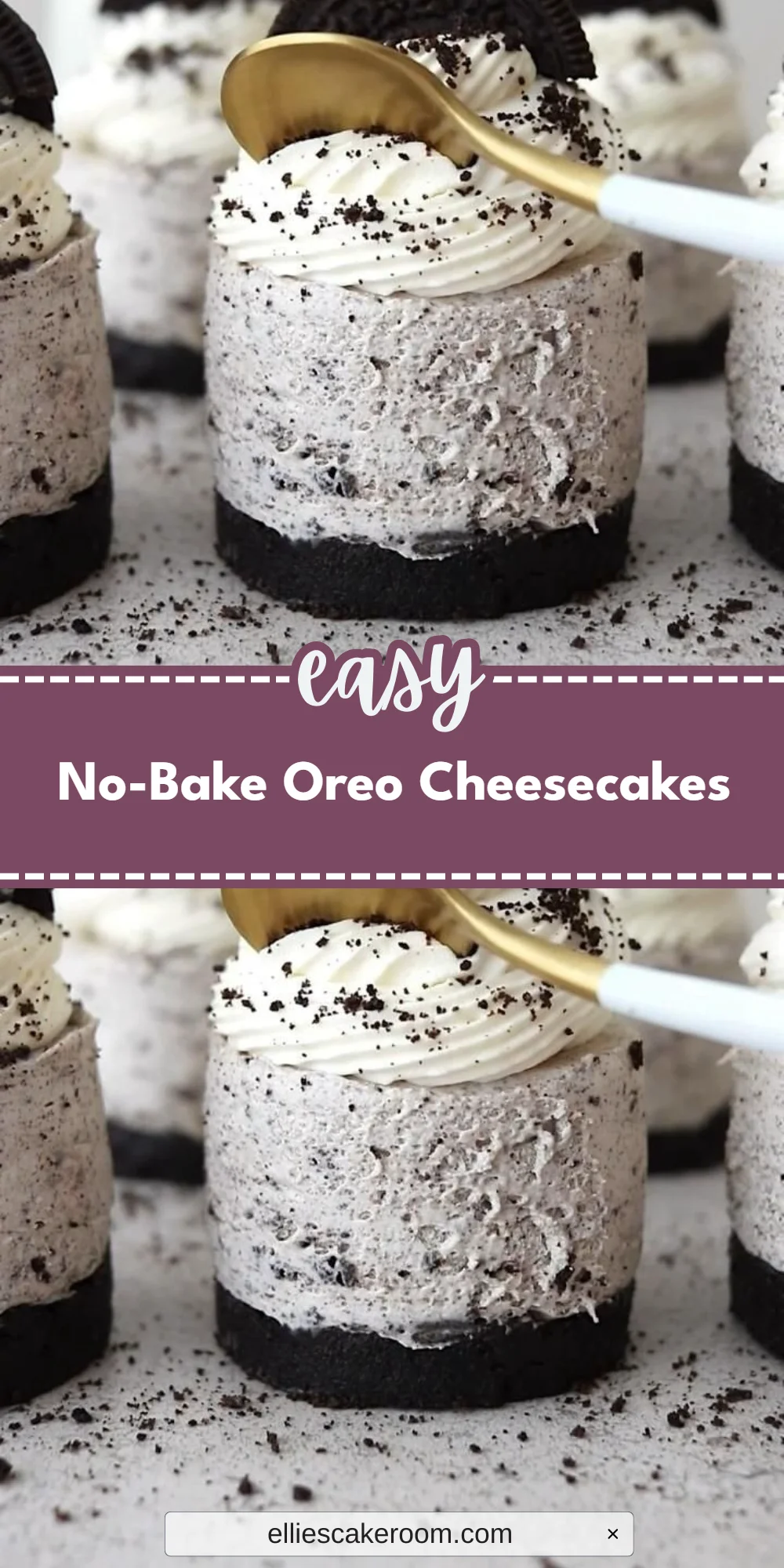 No-Bake Oreo Cheesecakes