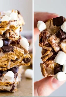 No-bake smores bars made with graham crackers, chocolate, and marshmallows.