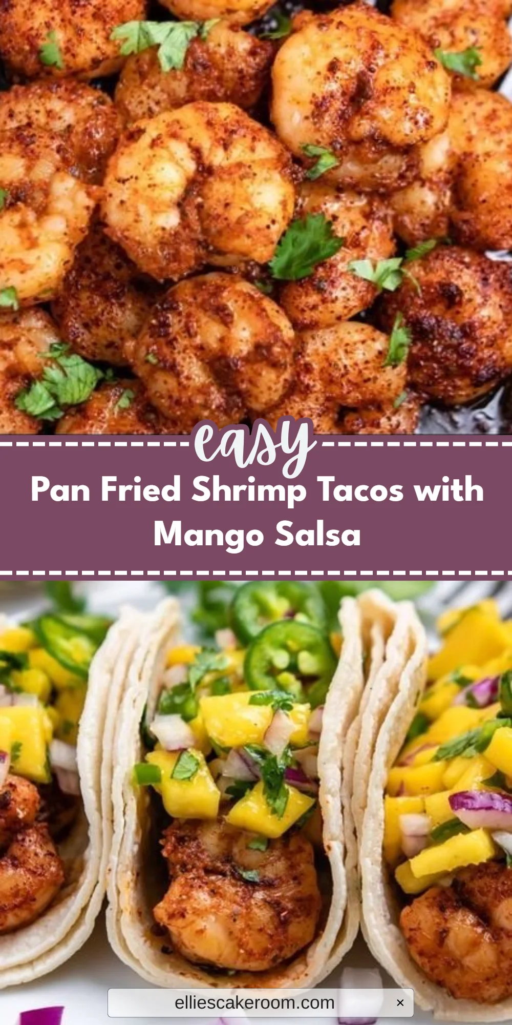 Pan Fried Shrimp Tacos with Mango Salsa