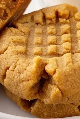 Delicious homemade peanut butter cookies on a plate.