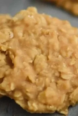 Peanut Butter No Bake Cookies arranged on a plate