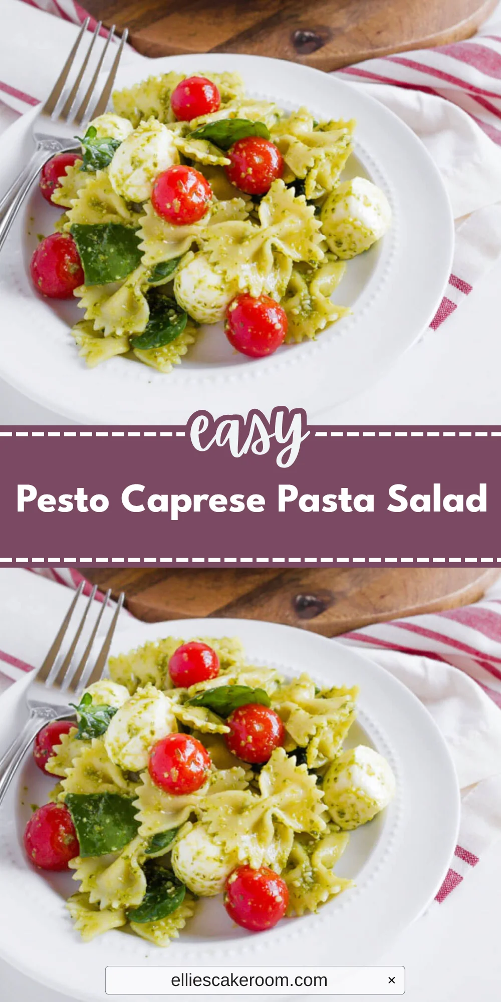 Pesto Caprese Pasta Salad