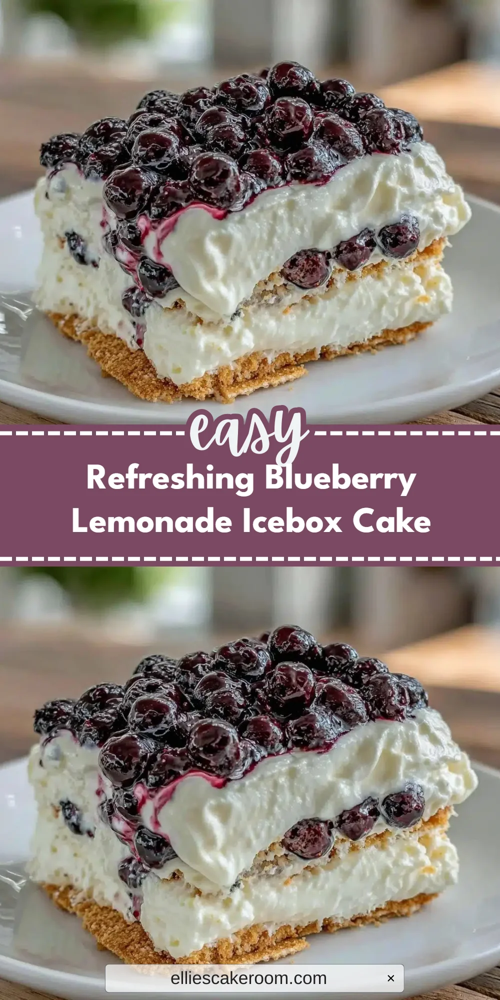 Refreshing Blueberry Lemonade Icebox Cake