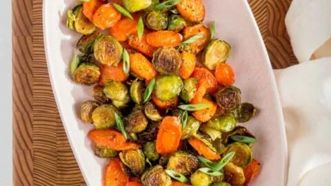 Roasted Brussels Sprouts and Carrots
