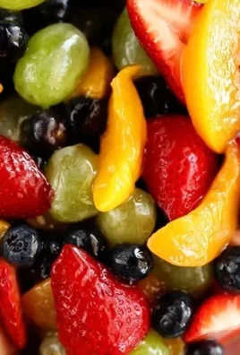 Colorful bowl of fruit salad with a secret ingredient for enhanced flavor
