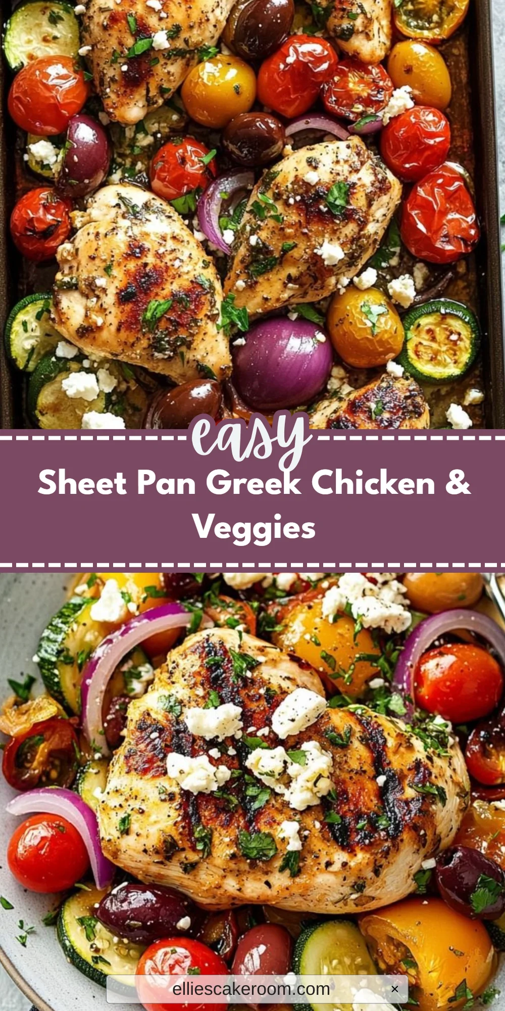 Sheet Pan Greek Chicken & Veggies